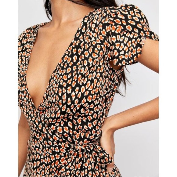 FREE PEOPLE Gorgeous Jess Wrap Maxi Dress Womens Size S - Picture 2 of 5